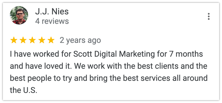 Scott Growth Strategies most recent review