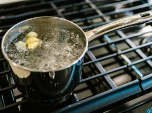 Boiling water