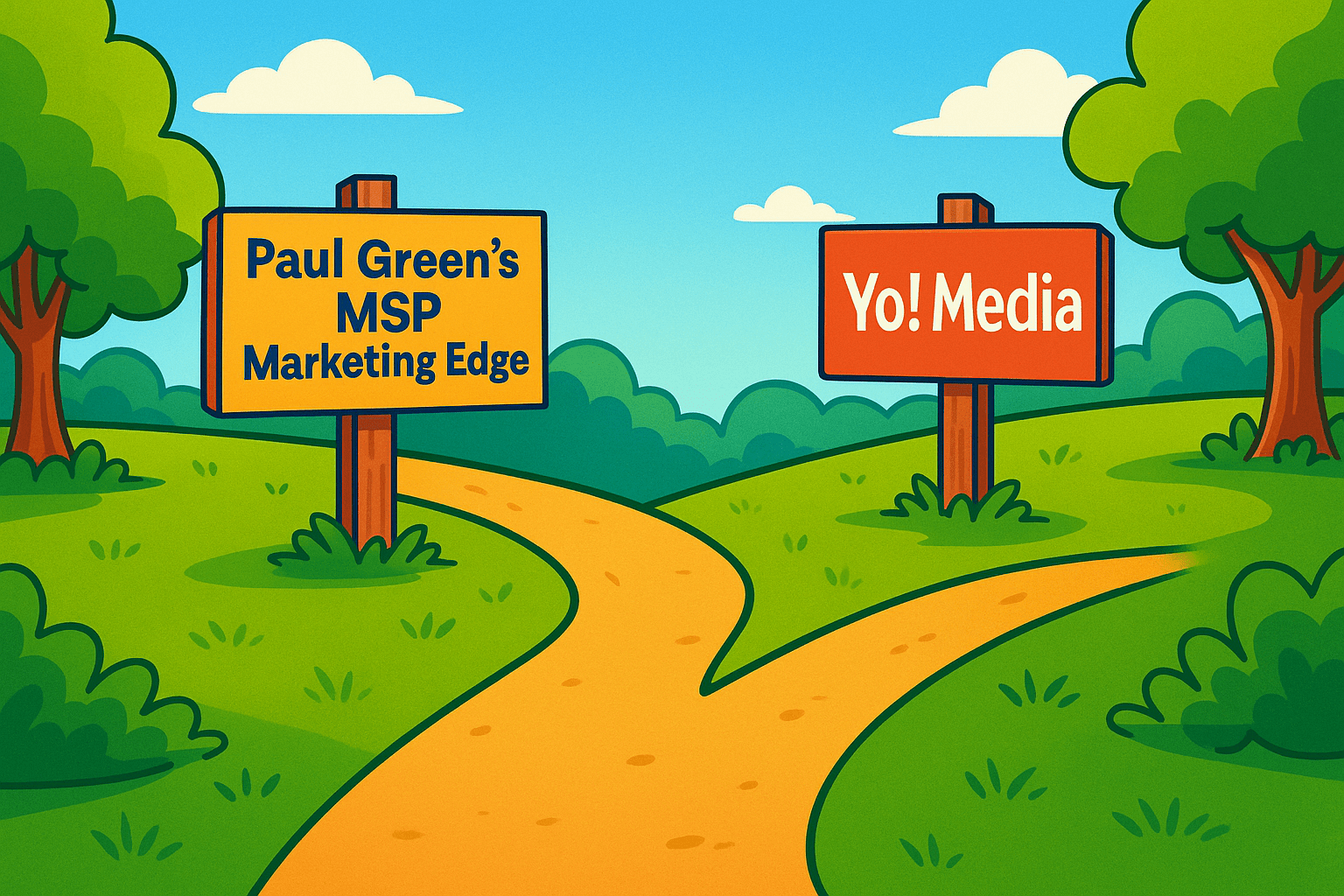 Yo! Media path VS MSP Marketing Edge path