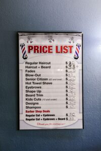 Price guide